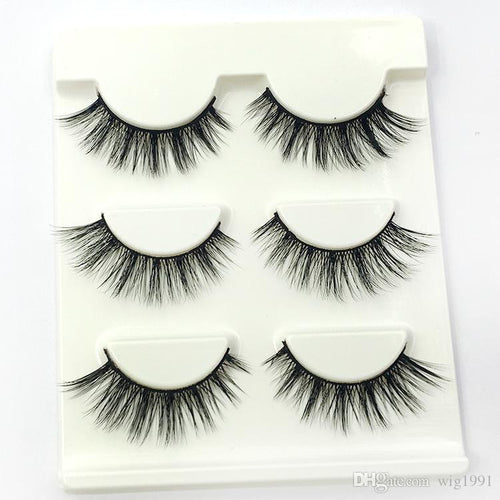 SOUL FAUX MINK 3D EYELASHES 3PK
