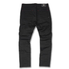 Load image into Gallery viewer, MAKOBI 1962 Shredded Biker Jeans (Black)