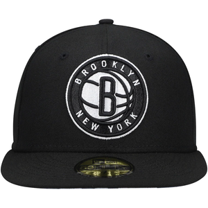 Brooklyn Nets New Era Team 59FIFTY Fitted Hat - Black