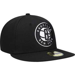Brooklyn Nets New Era Team 59FIFTY Fitted Hat - Black