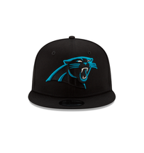 Load image into Gallery viewer, Carolina Panthers New Era 9FIFTY Adjustable Hat - Black