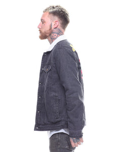PARISH NATION RAIN MAKER DENIM SHERPA JACKET