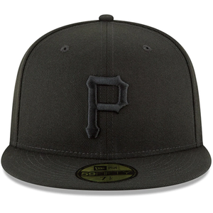 Pittsburgh Pirates New Era Primary Logo Basic 59FIFTY Fitted Hat - Black