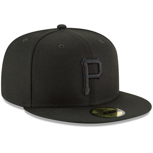 Pittsburgh Pirates New Era Primary Logo Basic 59FIFTY Fitted Hat - Black