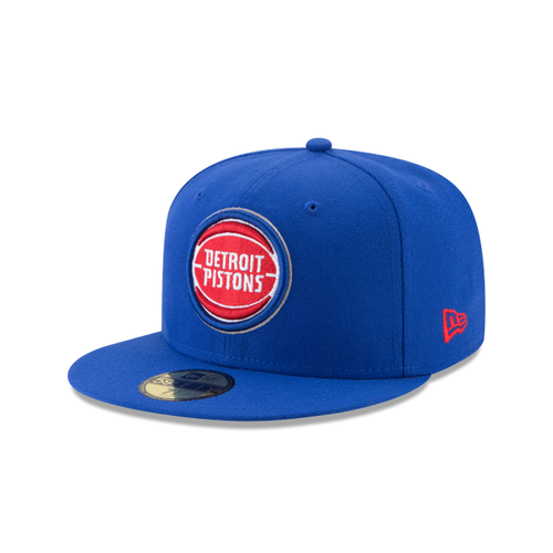 Detroit Pistons New Era Official Team Color 59FIFTY Fitted Hat - Royal