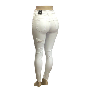 REDFOX WHITE DISTRESSED JEANS (PA0434)
