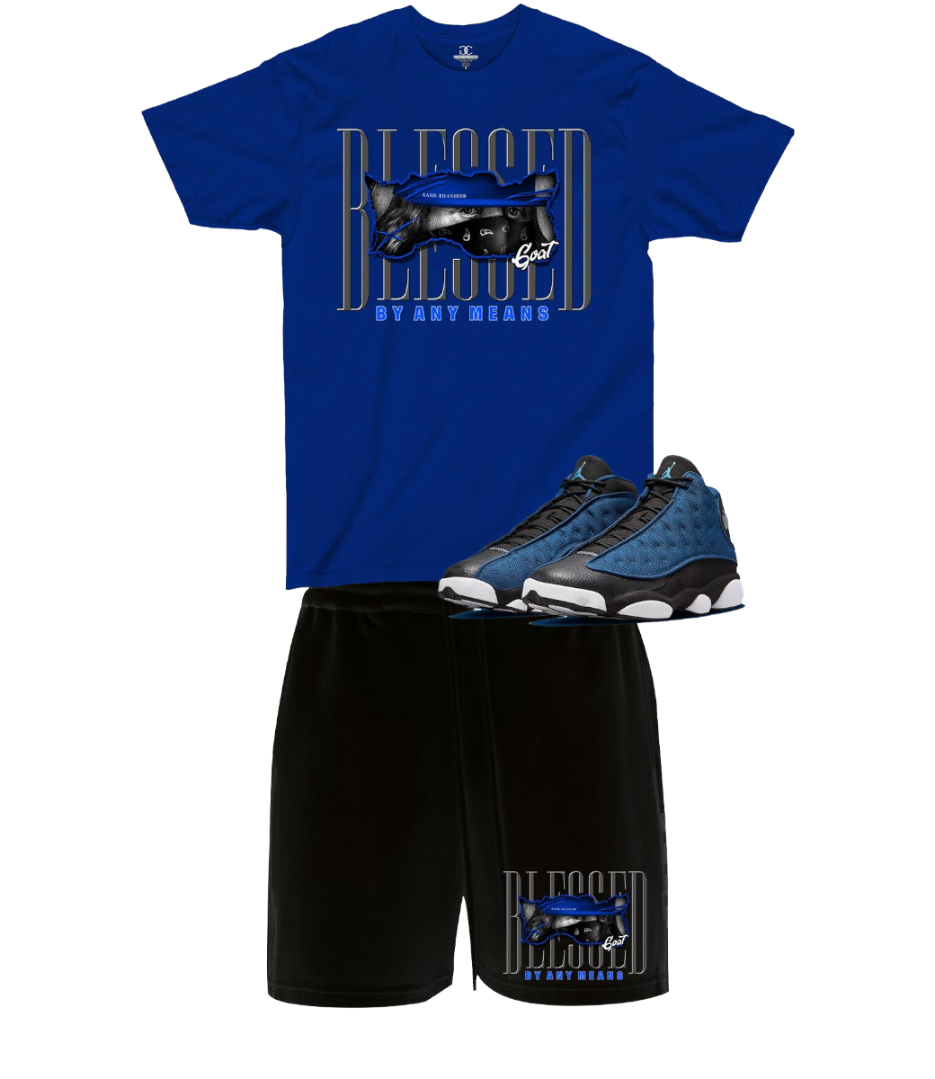 GAME CHANGERS BLESSED BY ANY MEANS 2PC SET (NAVY)