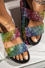 Load image into Gallery viewer, WOMEN RHINESTONE SLIDES (MULTI)