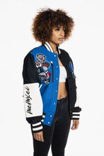 Load image into Gallery viewer, SMOKE RISE COLOR BLOCK FASHION VARSITY JACKET (ROYAL BLUE)