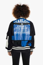 Load image into Gallery viewer, SMOKE RISE COLOR BLOCK FASHION VARSITY JACKET (ROYAL BLUE)