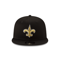 Load image into Gallery viewer, New Orleans Saints New Era Official Team Color 9FIFTY Snapback Hat - Black