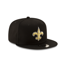 New Orleans Saints New Era Official Team Color 9FIFTY Snapback Hat - Black