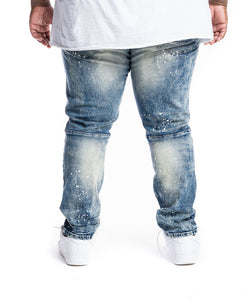 SMOKE RISE RIP & REPAIR JEANS (SIERRA BLUE)