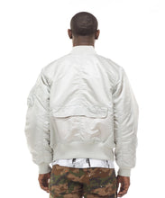 Load image into Gallery viewer, SMOKE RISE UTILITY MA1 NYLON JACKET (SILVERGREY)