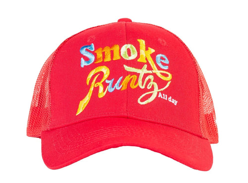 SMOKE RUNTZ TRUCKER HAT (RED)