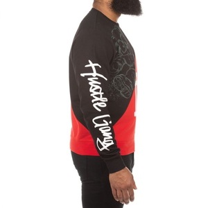 HUSTLE GANG STEADFAST LS KNIT (BLACK)