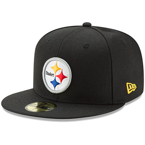 Pittsburgh Steelers New Era Omaha 59FIFTY Fitted Hat - Black