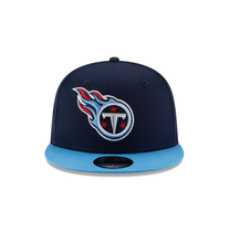 Load image into Gallery viewer, Tennessee Titans New Era 9FIFTY Snapback Hat - Navy/Light Blue