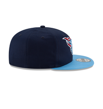 Load image into Gallery viewer, Tennessee Titans New Era 9FIFTY Snapback Hat - Navy/Light Blue