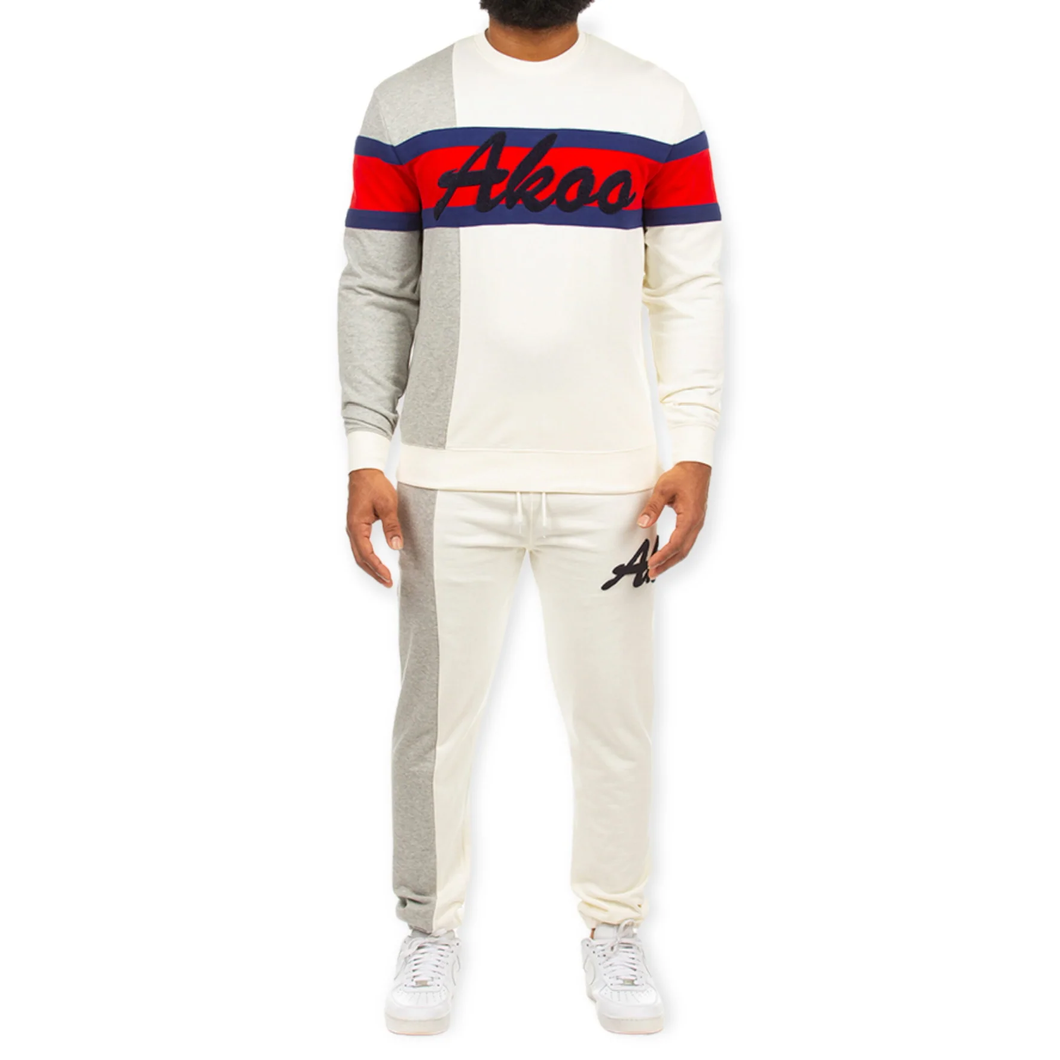 AKOO VARSITY COLORBLOCK CREWNECK (SIZE M)