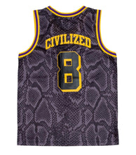 Load image into Gallery viewer, CIVILIZED MAMBA BASKETBALL JERSEY &amp; SHORT SET (BLACK)