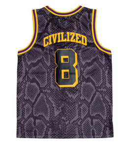 CIVILIZED MAMBA BASKETBALL JERSEY & SHORT SET (BLACK)