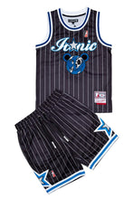 Load image into Gallery viewer, CIVILIZED ICONIC BASKETBALL JERSEY &amp; SHORT SET (BLACK)