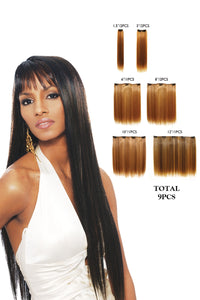 VIVICA.A FOX 9PC CLIP WEAVE"14"