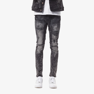 COPPER RIVET DARK GREY DESTRUCTION JEANS 933002
