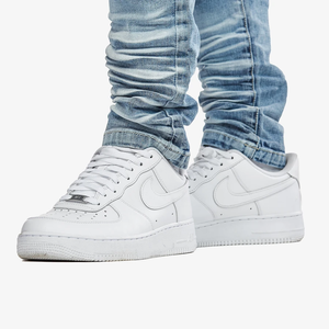 COPPER RIVET PREMIUM LIGHT BLUE SAND WASHED MOTO JEANS