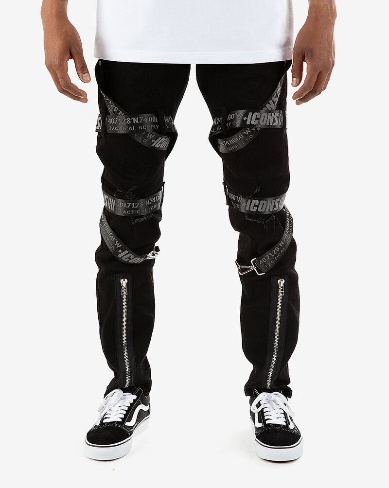 ETERNITY JEANS W/ GREY STRAPS