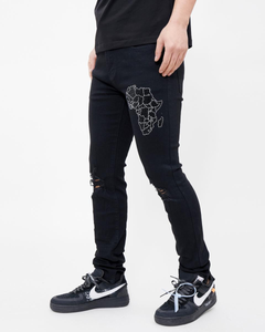 ETERNITY "AFRICA" STONE DENIM JEANS (BLACK)