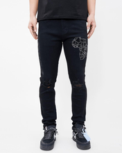 Load image into Gallery viewer, ETERNITY &quot;AFRICA&quot; STONE DENIM JEANS (BLACK)