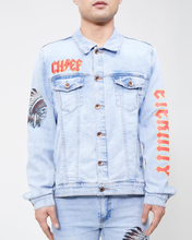 Load image into Gallery viewer, ETERNITY &quot;CHIEF&quot; DENIM JACKET (LIGHT WASH)