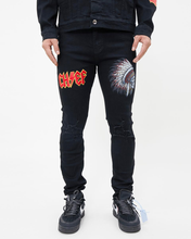 Load image into Gallery viewer, ETERNITY &quot;Chief Patchwork&quot; Denim Jean (Black)