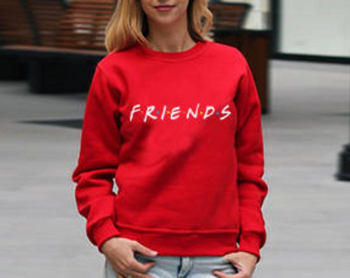 Women's Red F.R.I.E.N.D.S Crewneck (IN STORE NOW)