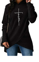 Load image into Gallery viewer, Women&#39;s Faith Black Hoodie