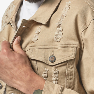 COPPER RIVET Khaki Denim Jacket