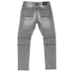MAKOBI 1962 Shredded Biker Jeans (Grey)