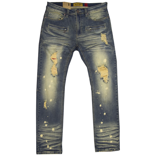 MAKOBI 1962 Shredded Biker Jeans (Vintage)