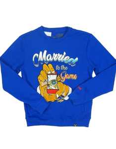 CIVILIZED 2191 "Married to the Game" Crewneck (Royal)