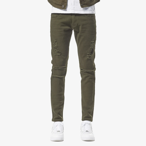 COPPER RIVET Olive Slim Fit Jeans