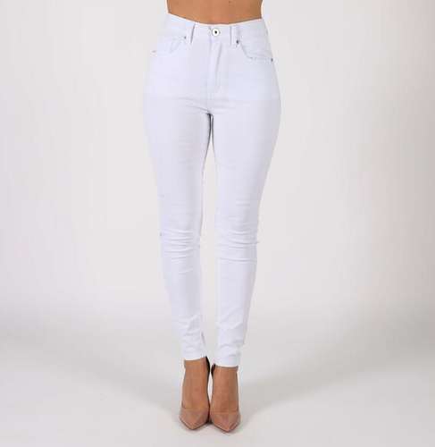 REDFOX SUPER STRETCH RAW DENIM JEANS (WHITE) PA800