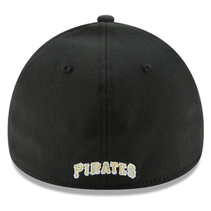 Pittsburgh Pirates New Era MLB Team Classic Logo 39THIRTY Flex GM Hat - Black