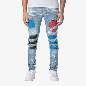 COPPER RIVET Quilted Slim Fit Jean