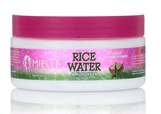 MIELLE RICE WATER &ALOE VERA DEEP CONDITIONER 8oz