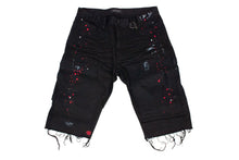 Load image into Gallery viewer, MEN TRENDIQUE DENIM SHORTS (PAINT SPLATTER)