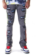 Load image into Gallery viewer, COOPER 9 TEMPLE STACK JEANS GRAY WASH