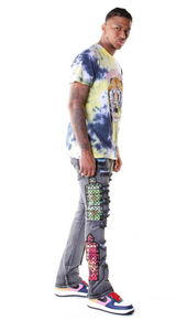 COOPER 9 TEMPLE STACK JEANS GRAY WASH