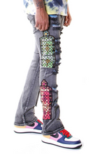 Load image into Gallery viewer, COOPER 9 TEMPLE STACK JEANS GRAY WASH